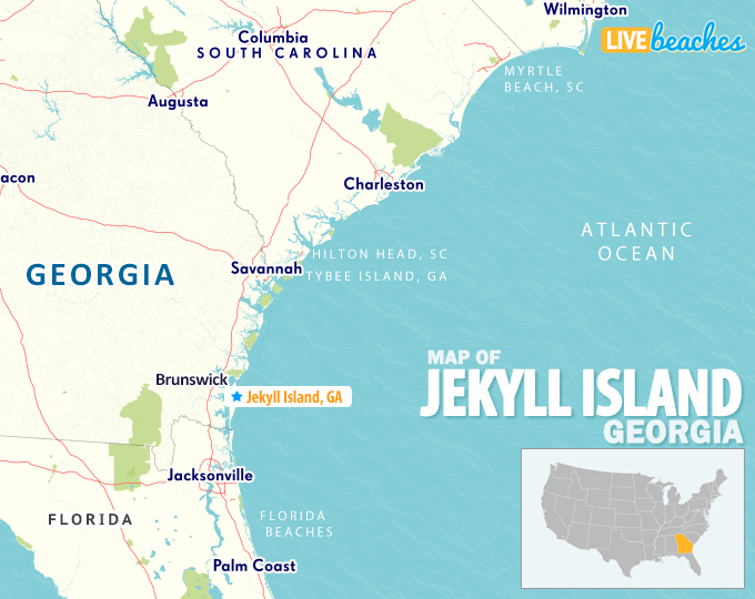 Jekyll Island Georgia Map - Sasha Costanza