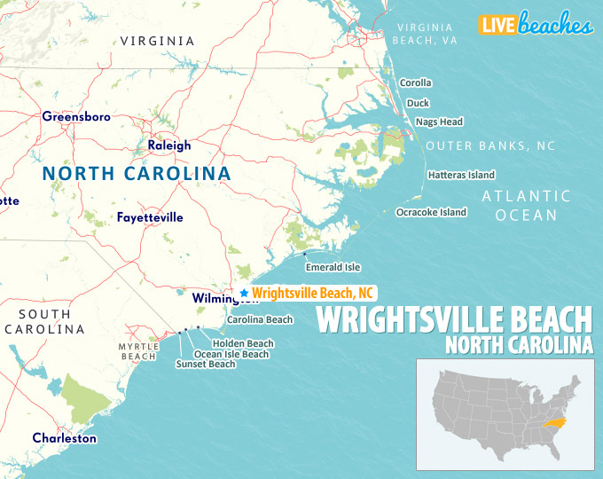 Wrightsville Beach NC Map - LiveBeaches.com