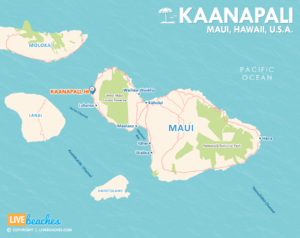 Map of Kaanapali, HI, Maui, Hawaiian Islands, Visit Best Beaches in Maui | LiveBeaches.com