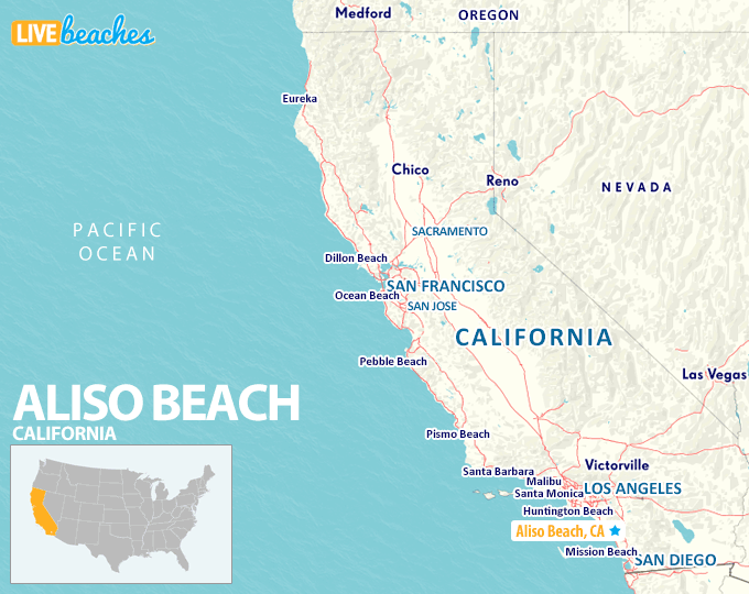 Map of Aliso Beach, CA | Large Printable - LiveBeaches.com