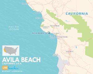 Avila Beach, California Map, Best Beaches, USA - LiveBeaches.com