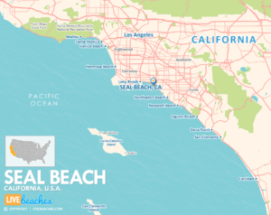 Map of Seal Beach California - LiveBeaches.com