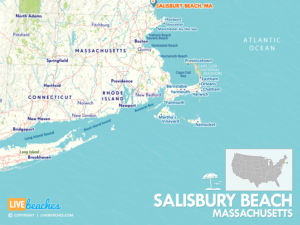 Salisbury Beach Massachusetts Map, USA, Nearby Beaches & Coastal Towns | LiveBeaches.com