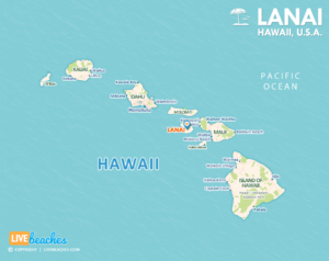 Lanai, Hawaii Map, Hawaiian Islands, USA, Travel Guide | LiveBeaches.com