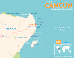 Map of Cancún, Quintana Roo, Mexico Best Beaches, LiveBeaches
