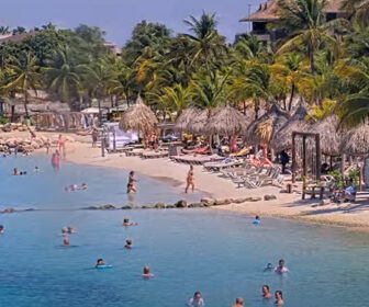 Mambo Beach Live Webcam from LionsDive Beach Resort, Caribbean