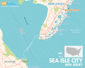 Sea Isle City, NJ Map, Visit Jersey Shore, Nearby Beaches