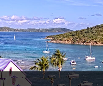 Live Webcam from Cruz Bay in Saint John, U.S. Virgin Islands, Tropical Panorama Properties