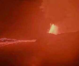 Kilauea Volcanic Eruption Live Cam, Island of Hawaii